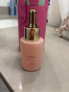 VIEAMOUR GRO Pink Hair Serum with Gold Dropper